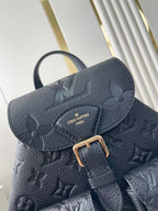 Louis Vuitton BACKUP BACKPACK 22 IN BLACK MONOGRAM EMPREINTE LEATHER