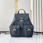 Louis Vuitton BACKUP BACKPACK 22 IN BLACK MONOGRAM EMPREINTE LEATHER