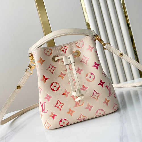 Louis Vuitton NÉONOÉ BB 20 IN SUNRISE AQUARELLE MONOGRAM EMPREINTE LEATHER