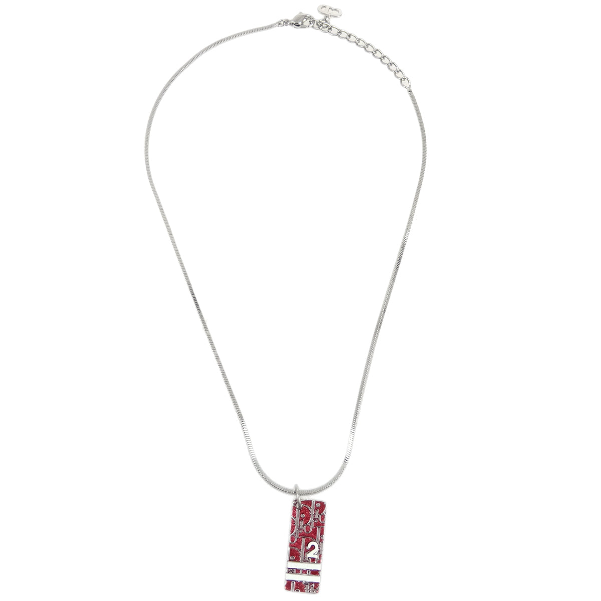 Christian Dior Trotter Necklace Pendant Silver