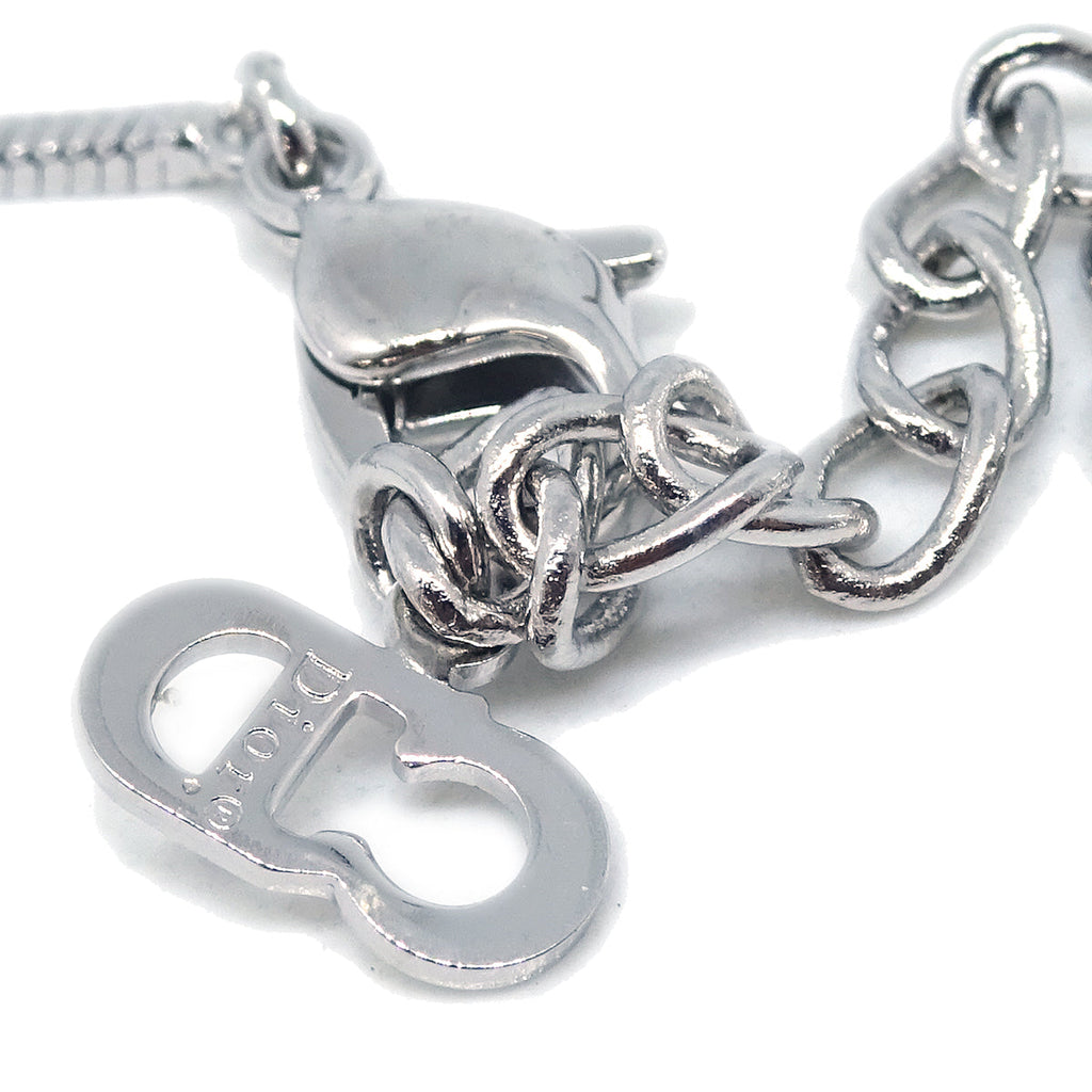 Christian Dior Trotter Necklace Pendant Silver