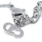 Christian Dior Trotter Necklace Pendant Silver