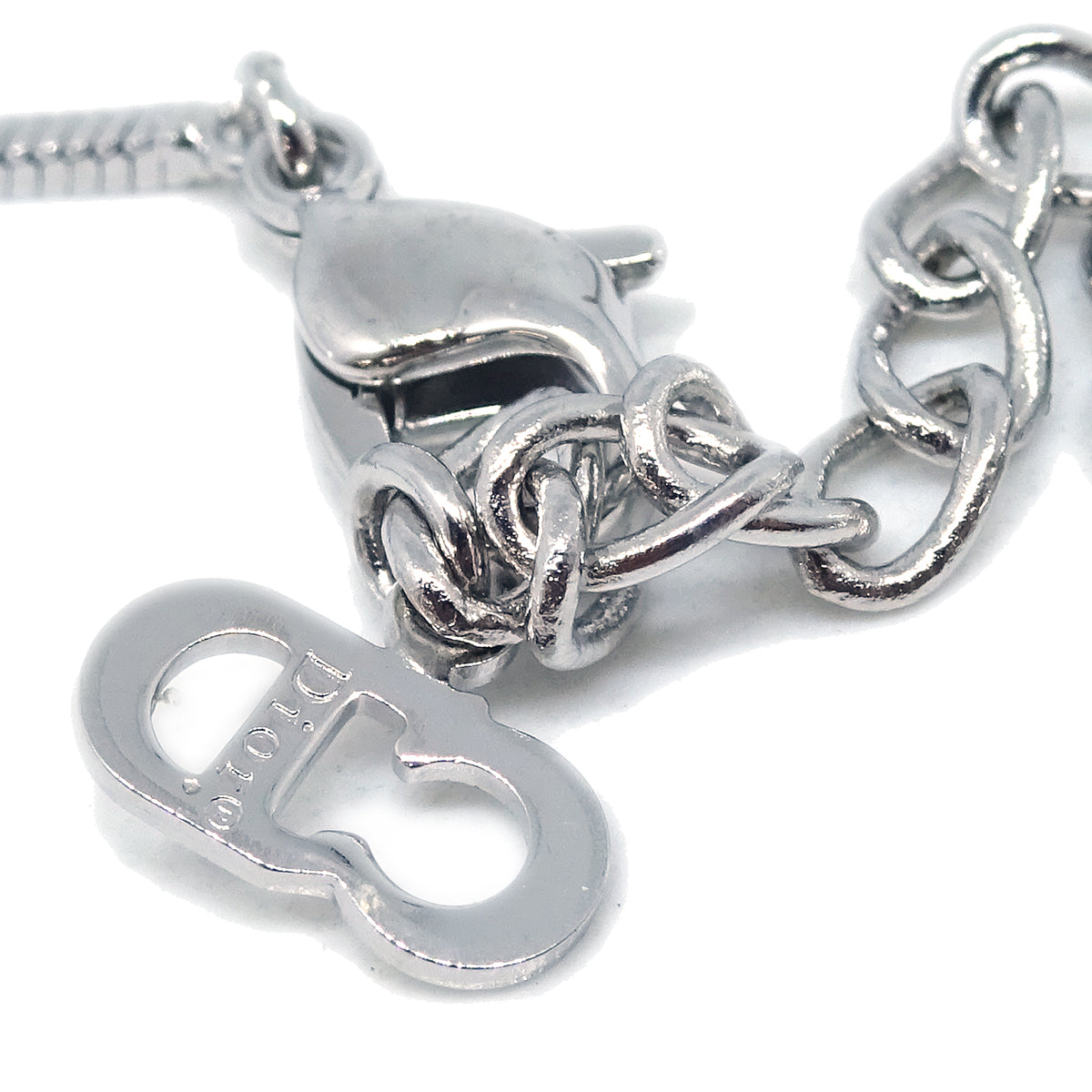 Christian Dior Trotter Necklace Pendant Silver