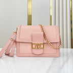 Louis Vuitton DAUPHINE MM 25 IN LIGHT PINK EPI GRAINED CALFSKIN GOLD HARDWARE