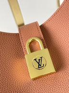 Louis Vuitton LOW KEY SHOULDER BAG 26 IN COGNAC GRAINED CALFSKIN GOLD BUCKLE