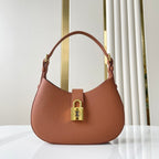 Louis Vuitton LOW KEY SHOULDER BAG 26 IN COGNAC GRAINED CALFSKIN GOLD BUCKLE