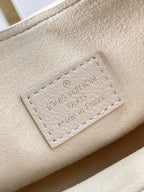 Louis Vuitton LOW KEY SHOULDER BAG 26 IN QUARTZ GRAINED CALFSKIN GOLD BUCKLE