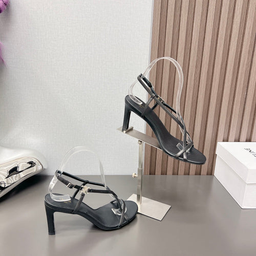 Celine Summer High Heel Sandals Black