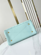 Louis Vuitton CARMEL 40 IN SKY BLUE MONOGRAM PERFORATED CALFSKIN