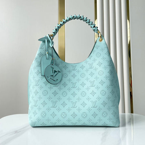 Louis Vuitton CARMEL 40 IN SKY BLUE MONOGRAM PERFORATED CALFSKIN