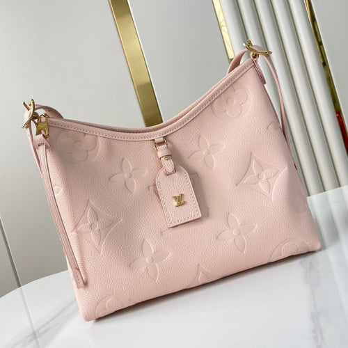Louis Vuitton CARRYALL 29 IN LIGHT PINK MONOGRAM EMPREINTE LEATHER