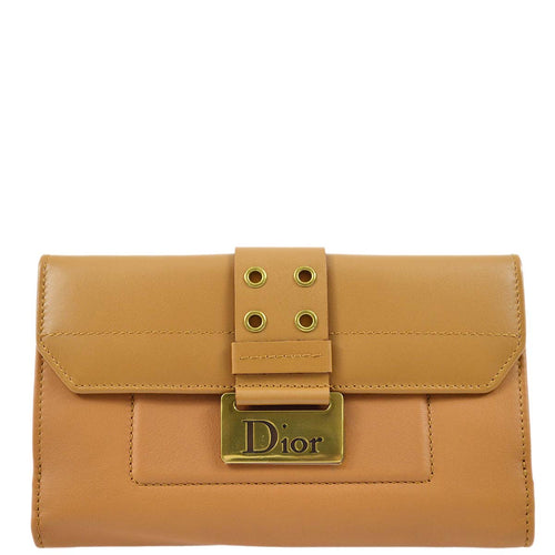Christian Dior 2002 Brown Street Chic Bifold Wallet Purse