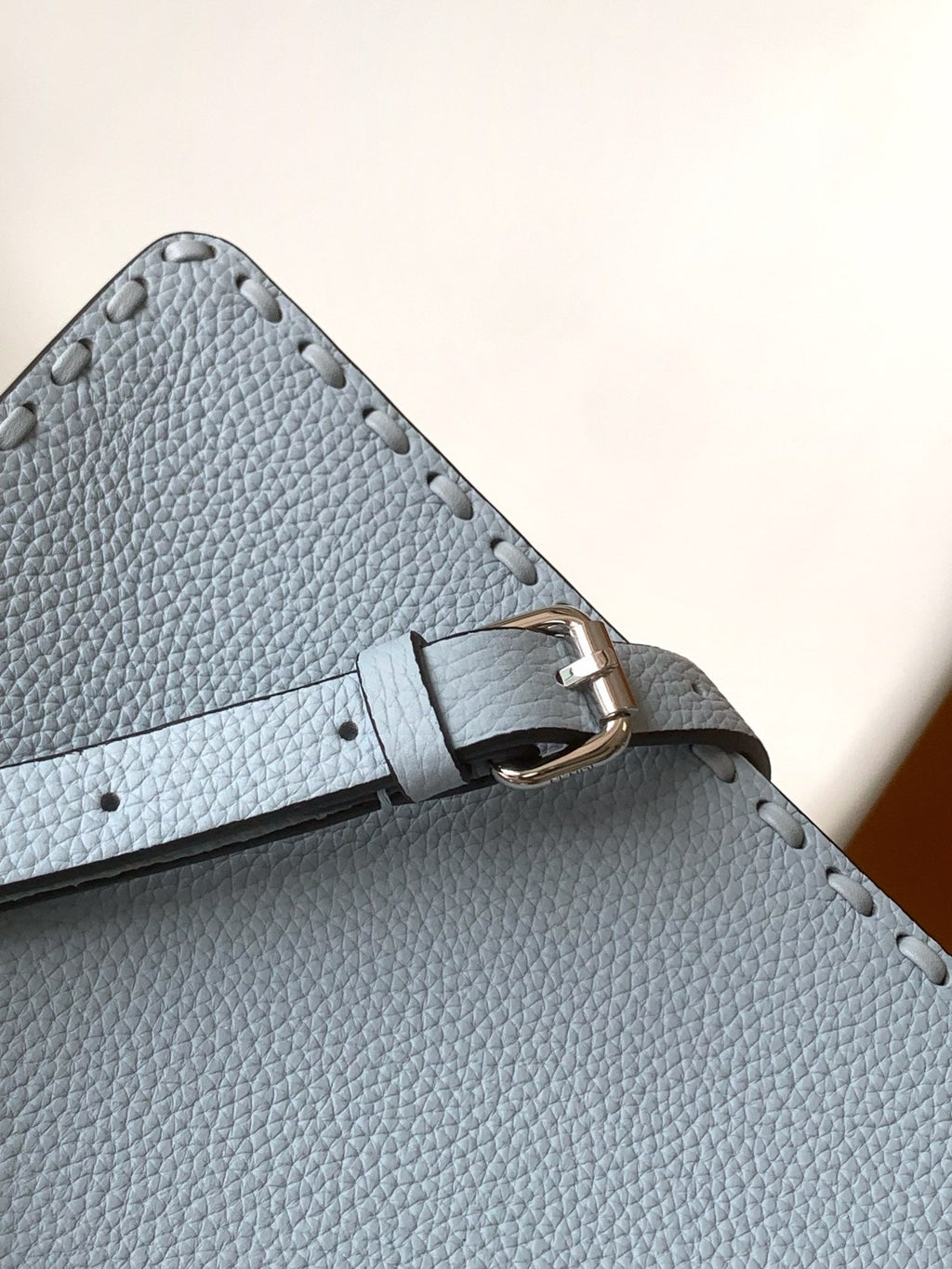 FENDI Peekaboo ISeeU Petite 20 Bag Baby Blue Leather Shw