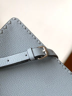 FENDI Peekaboo ISeeU Petite 20 Bag Baby Blue Leather Shw