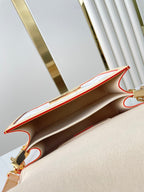 Louis Vuitton DAUPHINE MINI 20 IN WHITE MONOGRAM JACQUARD FABRIC GOLD HARDWARE