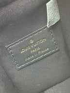 Louis Vuitton SIDE TRUNK MINI 18 IN BLACK CALFSKIN GOLD HARDWARE