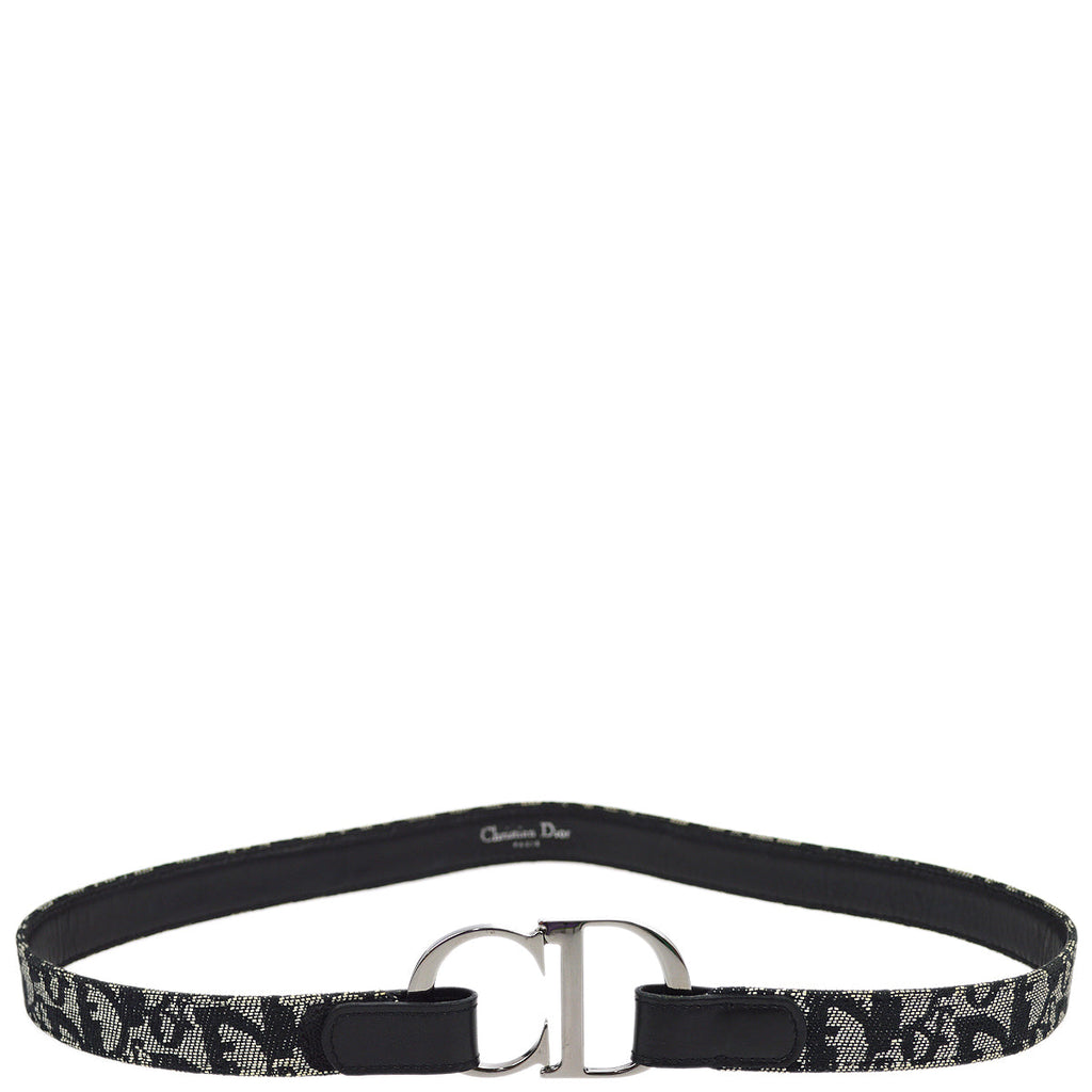 Christian Dior Trotter Belt Black #75 Small New