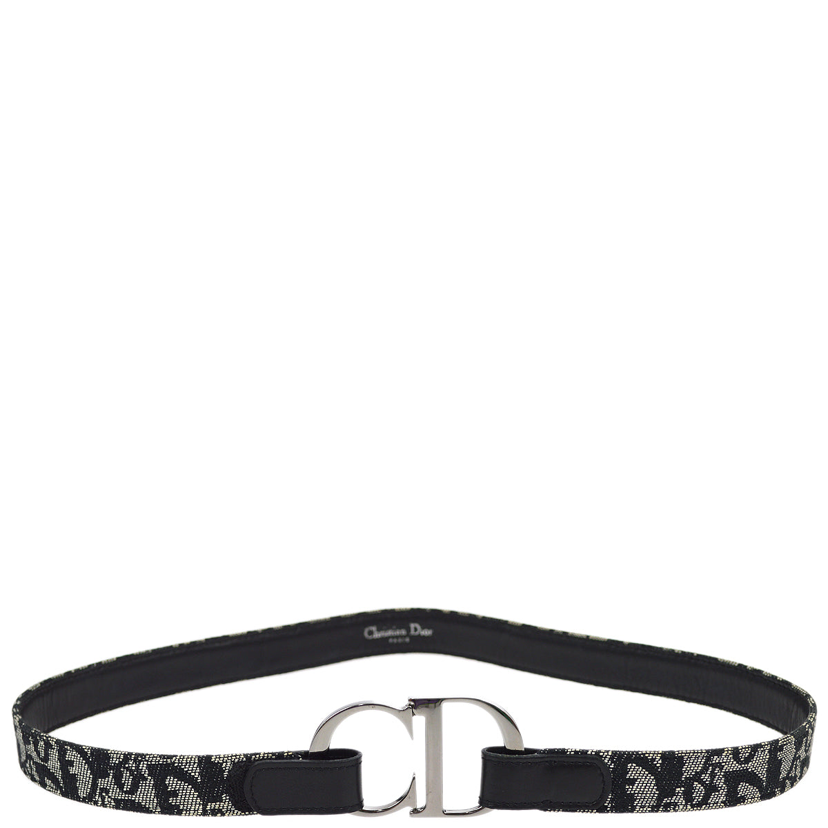 Christian Dior Trotter Belt Black #75 Small New