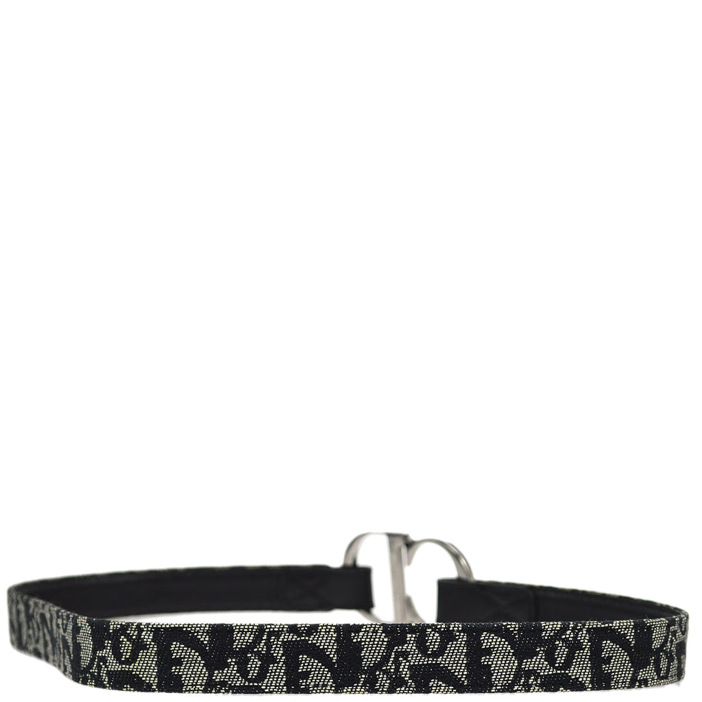 Christian Dior Trotter Belt Black #75 Small New