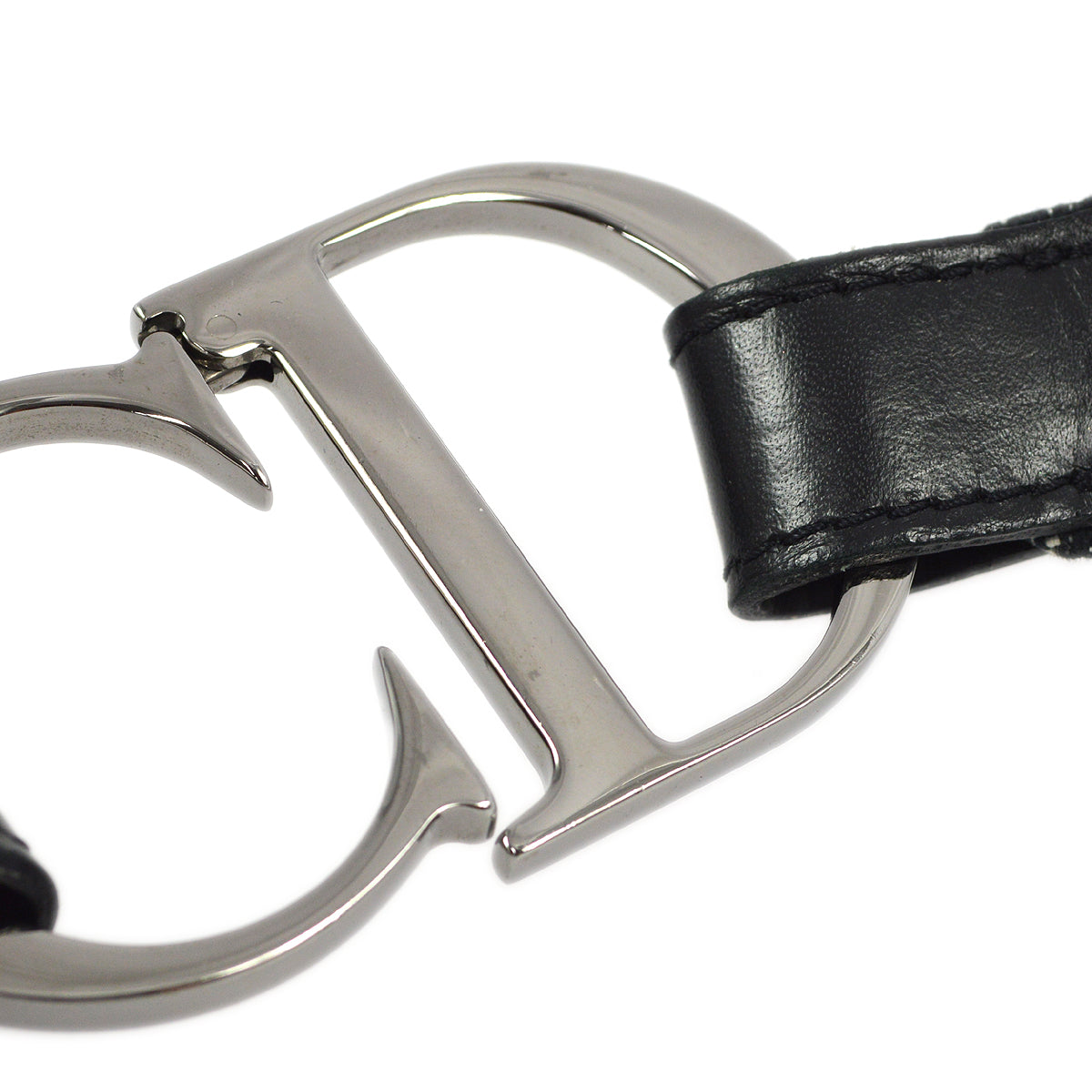 Christian Dior Trotter Belt Black #75 Small New