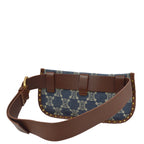 Celine Blue Denim Macadam Bum Bag Waist Pouch
