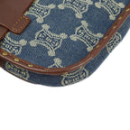 Celine Blue Denim Macadam Bum Bag Waist Pouch