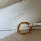 Bottega Veneta BV Loop Top Handle 19cm White Lambskin