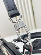 Louis Vuitton NANO ALMA 18 IN BLACK QUILTED LAMBSKIN GOLD AND SILVER HARDWARE