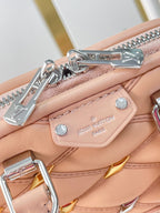 Louis Vuitton NANO ALMA 18 IN TUSCAN BEIGE QUILTED LAMBSKIN GOLD AND SILVER HARDWARE