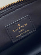 Louis Vuitton NANO ALMA 18 IN BLACK QUILTED LAMBSKIN GOLD HARDWARE