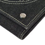 Christian Dior 2001 Indigo Denim Wallet Purse