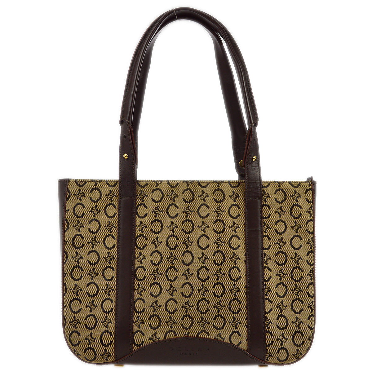 Celine Brown C Macadam Tote Handbag