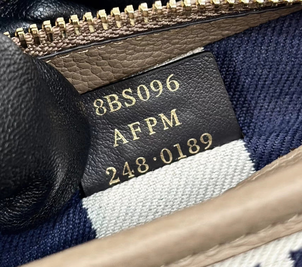 FENDI MINI ROLL BAG 15 MIDNIGHT BLUE MIX WHITE FF JACQUARD FABRIC
