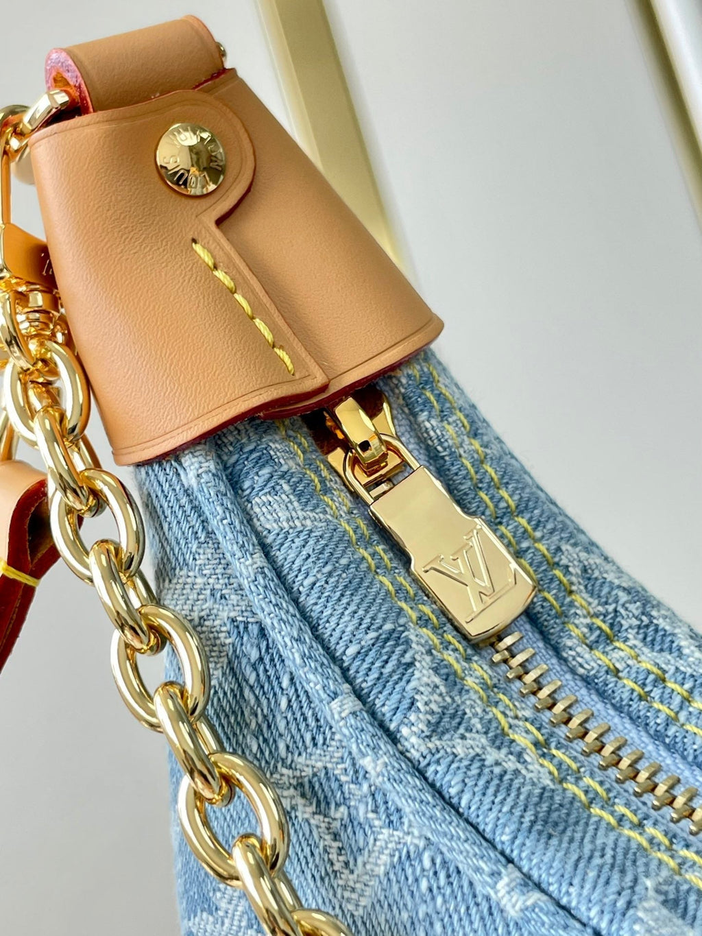 Louis Vuitton LOOP 29 IN BLUE MONOGRAM DENIM GOLD HARDWARE