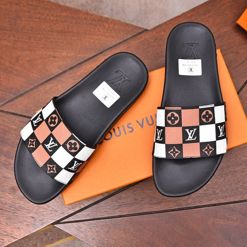 Louis Vuitton MULE SANDAL COLORFUL DAMIER CALFSKIN