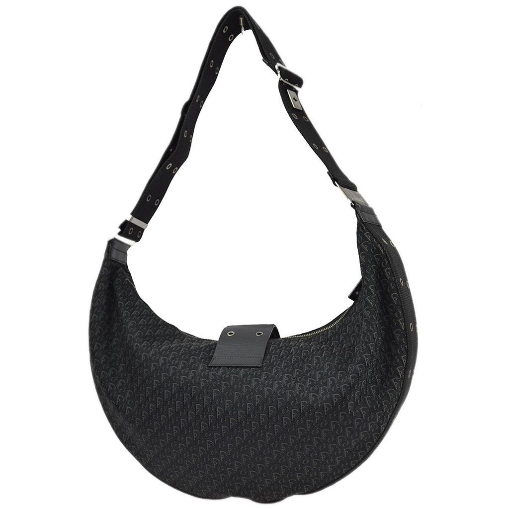 Christian Dior 2003 Black Street Chic Trotter Shoulder Bag