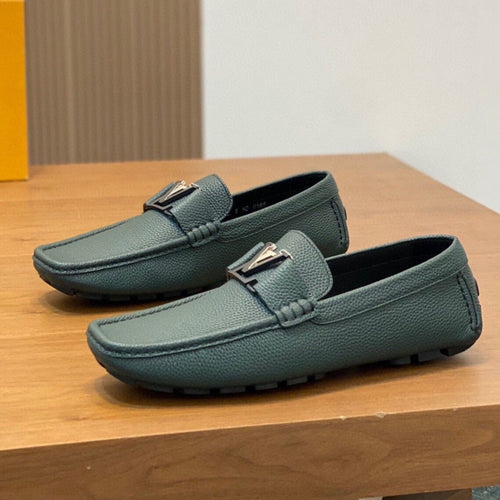 Louis Vuitton LOAFER IN GREEN FOREST WRINKLE CALFSKIN