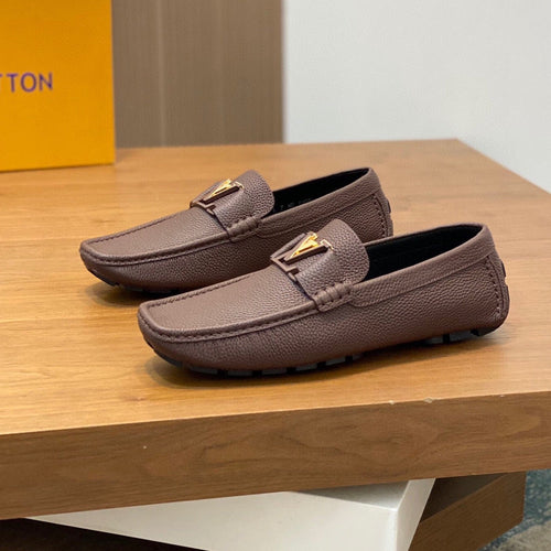 Louis Vuitton LOAFER IN CHOCOLATE BROWN WRINKLE CALFSKIN