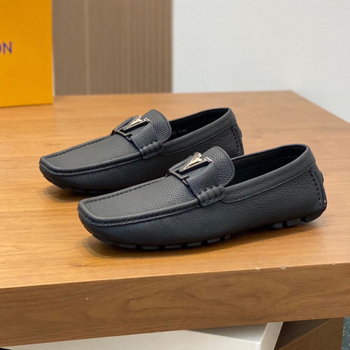 Louis Vuitton LOAFER IN BLACK WRINKLE CALFSKIN