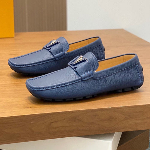 Louis Vuitton LOAFER IN NAVY BLUE WRINKLE CALFSKIN