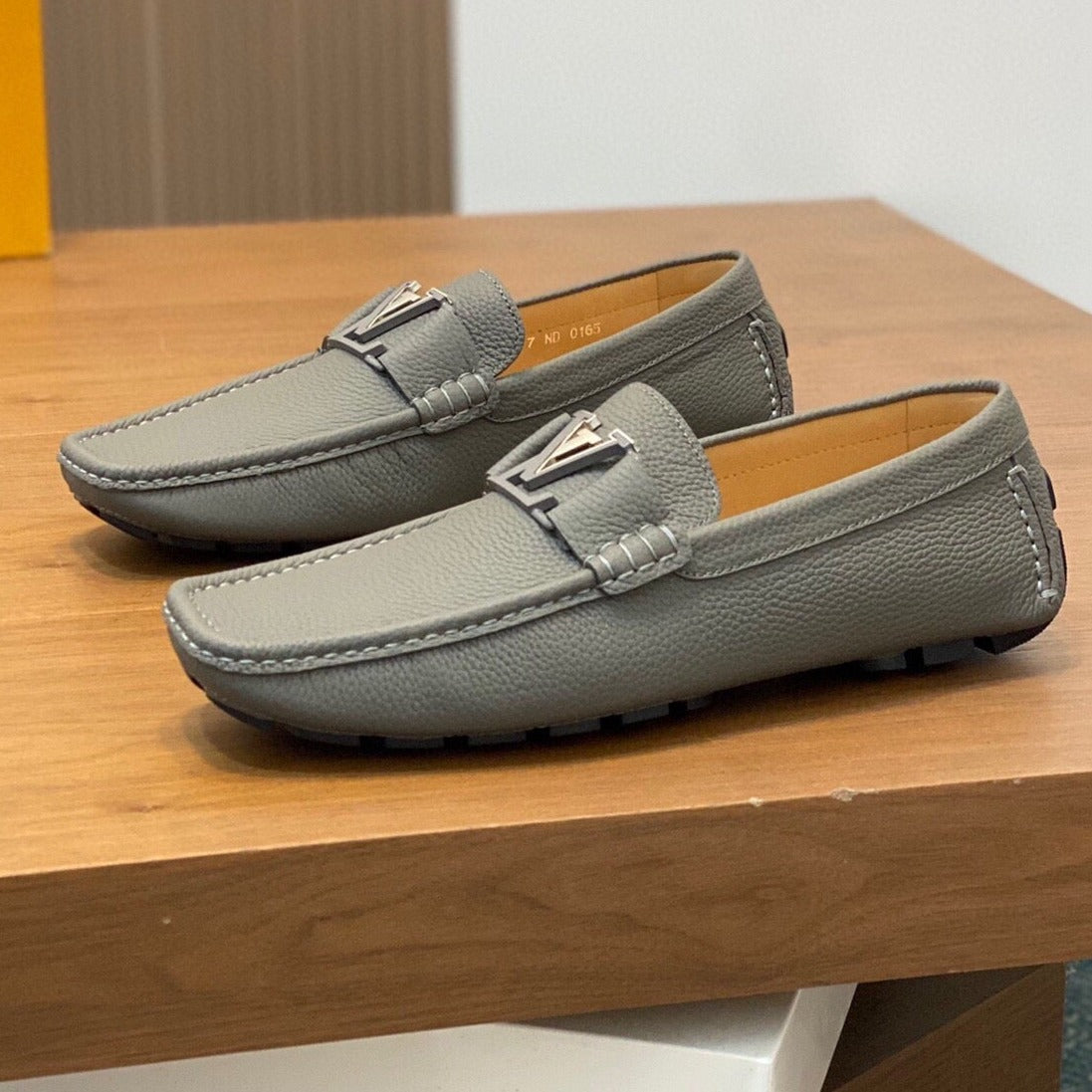 Louis Vuitton LOAFER IN SARDINE GREY WRINKLE CALFSKIN