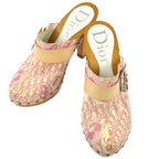 Christian Dior * Pink Trotter Sandals Shoes #35 1/2
