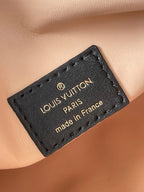 Louis Vuitton SIDE TRUNK 21 IN BLACK LAMBSKIN WITH CRISS CROSS PATTERN GOLD HARDWARE