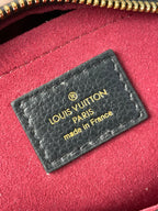 Louis Vuitton SPEEDY BANDOULIÈRE 20 IN BLACK CREAM MONOGRAM EMPREINTE LEATHER GOLD HARDWARE