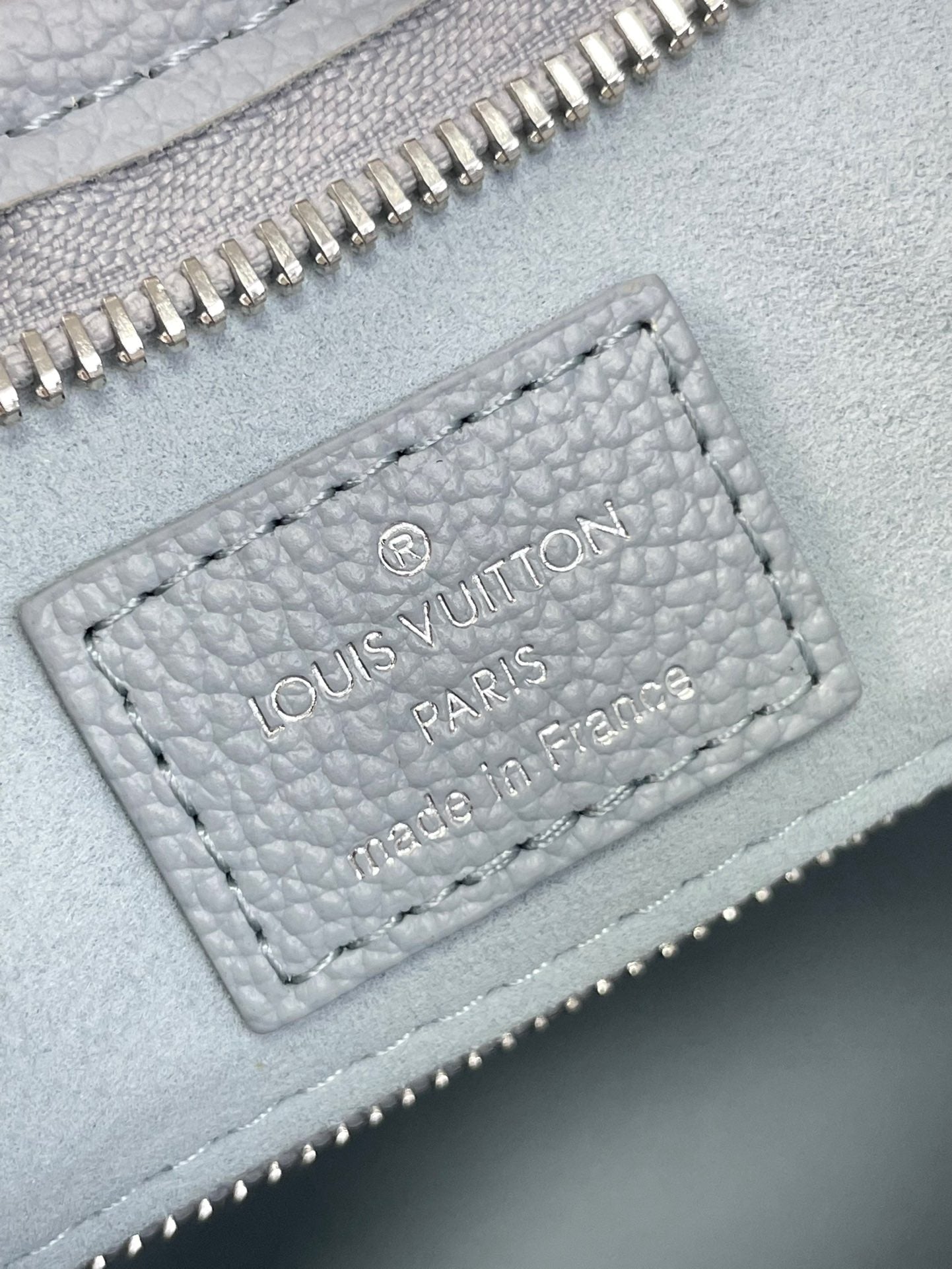 Louis Vuitton CARRYALL PM 29 IN BEAU BLUE MONOGRAM EMPREINTE LEATHER