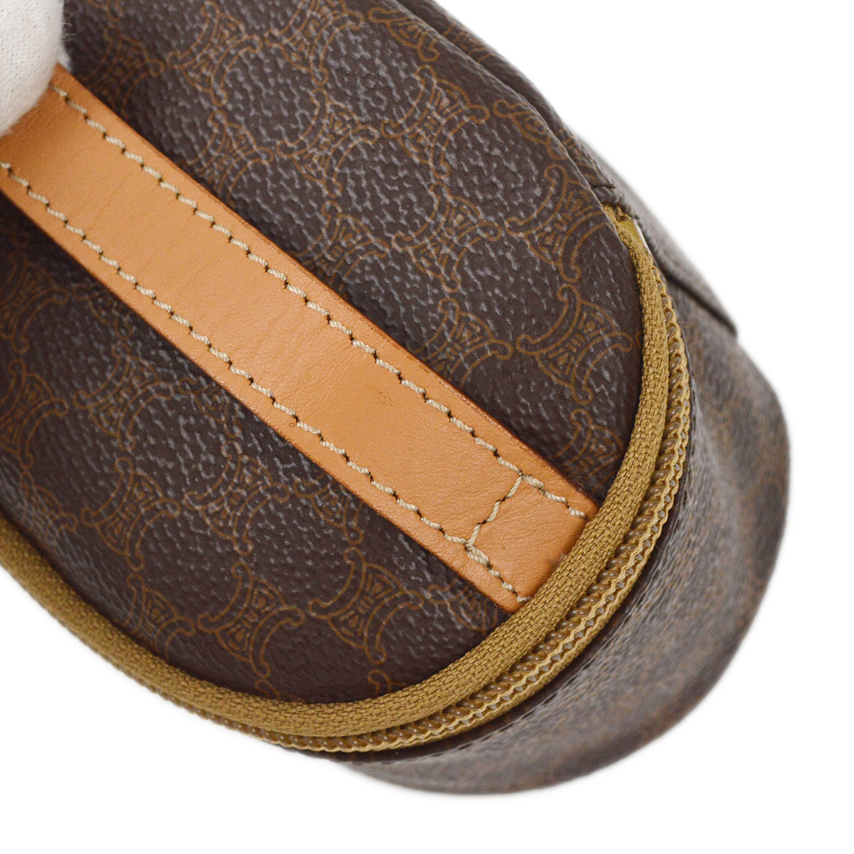 Celine Brown Macadam Vanity Handbag