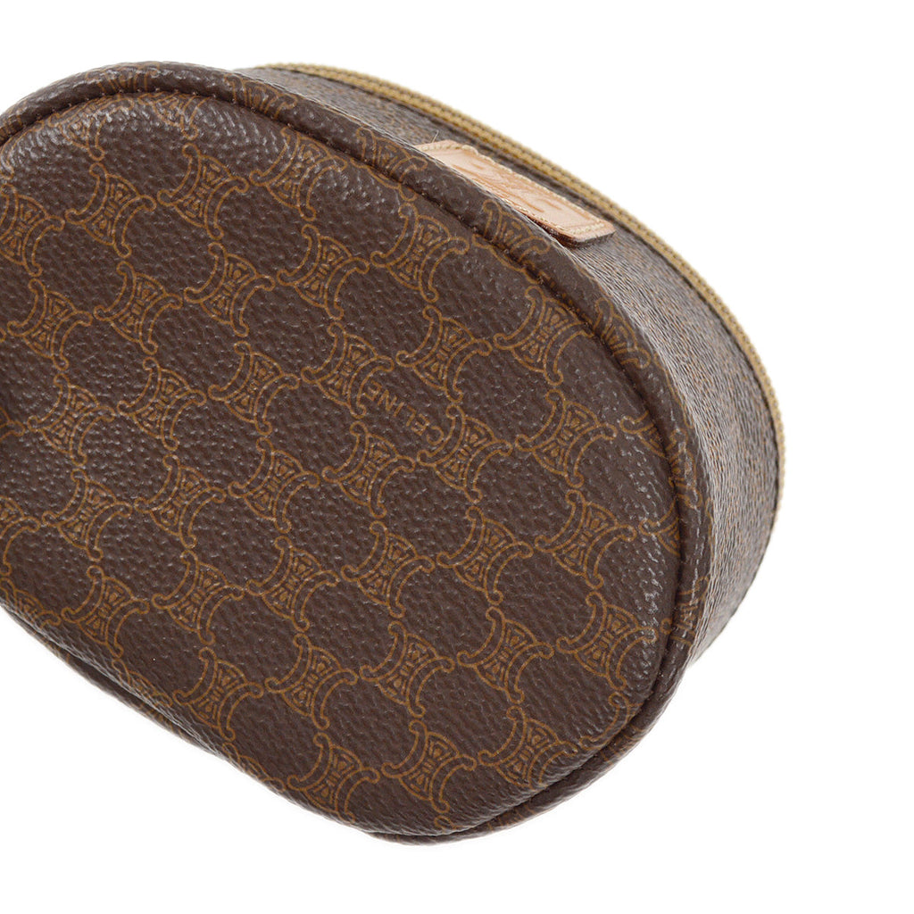 Celine Brown Macadam Vanity Handbag