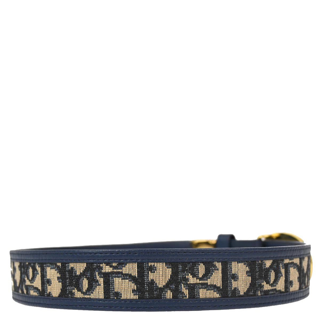 Christian Dior Trotter Belt Navy Small New