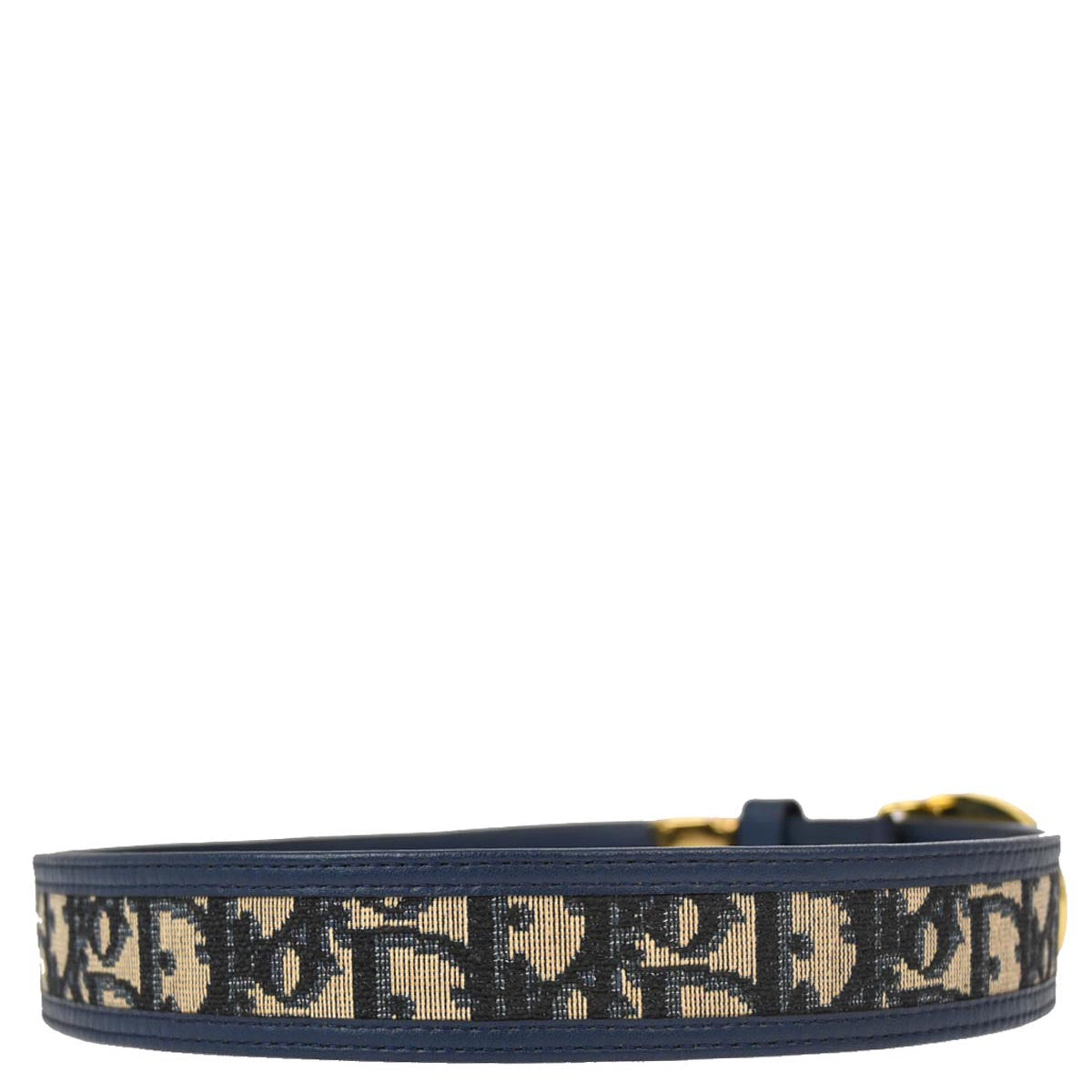 Christian Dior Trotter Belt Navy Small New