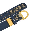 Christian Dior Trotter Belt Navy Small New